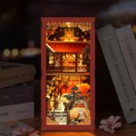 Chinesischer Book Nook als Bücherregal Dekoration mit Miniatur Tempel, Laternen und gemütlichem LED Licht