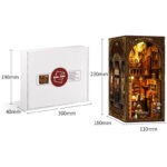 Royal Tailor Book Nook Set mit Verpackung und fertiger Miniatur-Schneiderwerkstatt