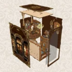 DIY Book Nook Kit – Königliche Schneiderei (Royal Tailor Shop) mit LED