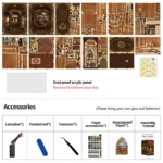 DIY Book Nook Kit – Königliche Schneiderei (Royal Tailor Shop) mit LED