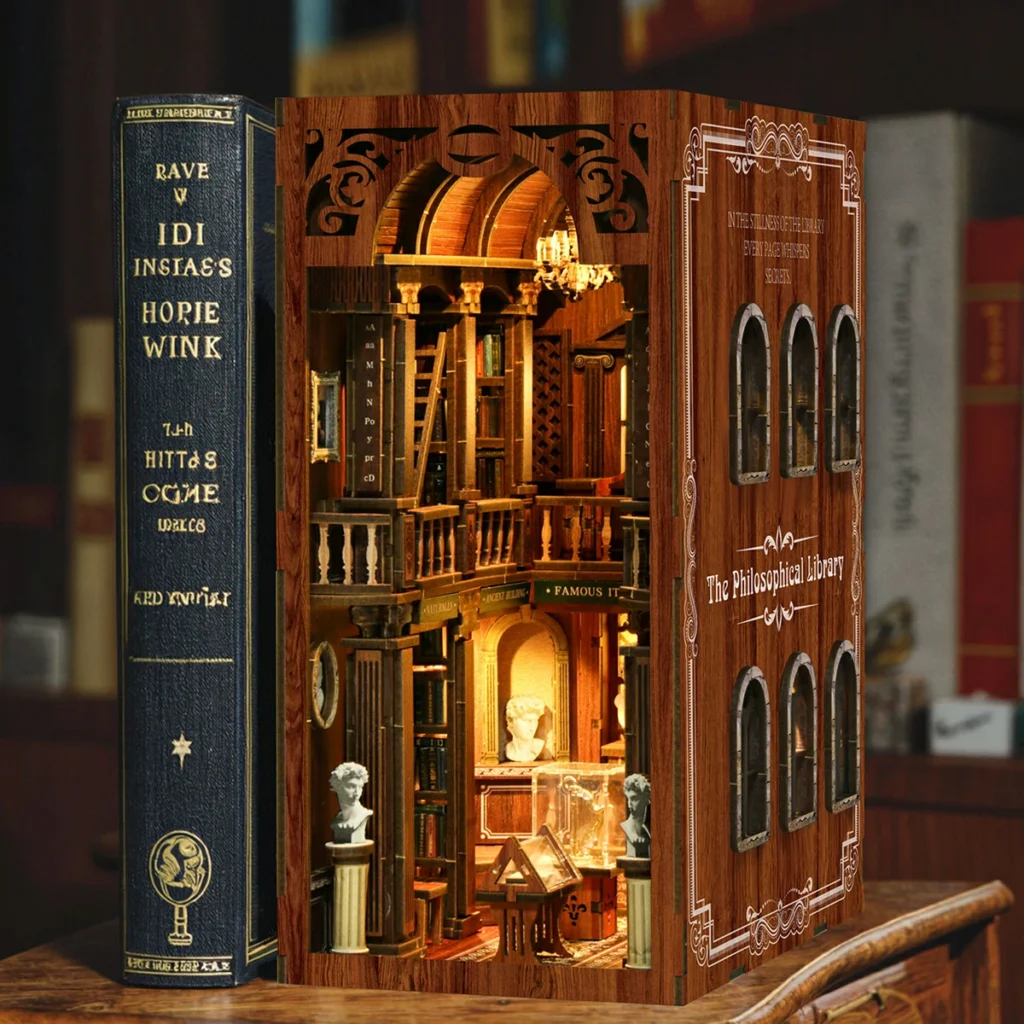 Die Philosophische Bibliothek – DIY-Buchwinkel-Bausatz-3D Puzzle