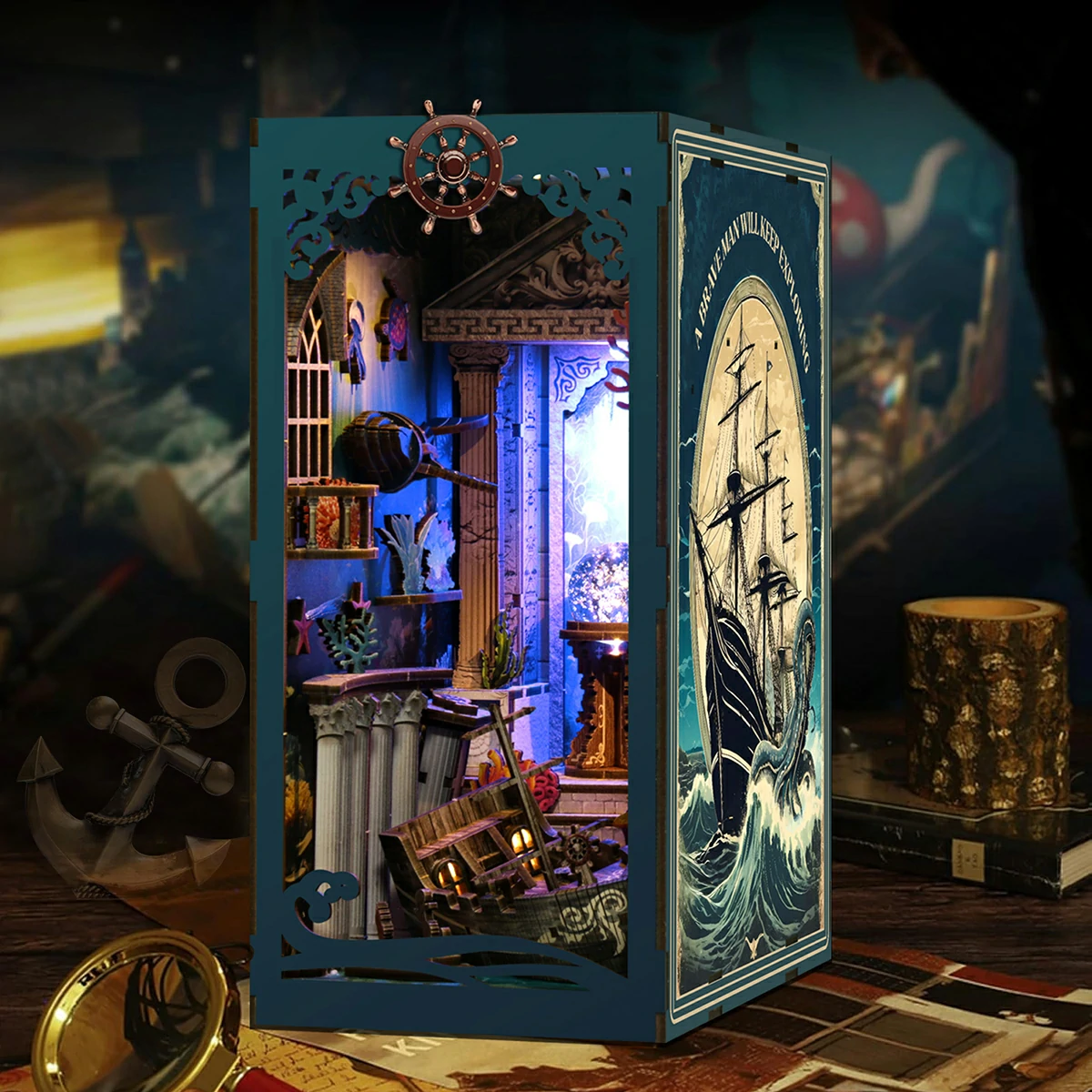 DlY 3D Undersea Fantasy Book Nook Kit (21) DlY 3D Undersea Fantasy Book Nook Kit