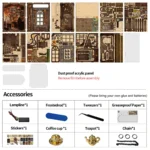 Miniatur-Bausatz Serenity Coffee House – DIY Book Nook mit Café-Flair