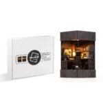 Detective Book Nook DIY Kit mit Verpackung und fertigem Miniatur Büro Modell fürs Bücherregal