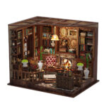 Miniatur‑Häuschen „Linkes Ufer Leseraum“ – DIY‑Bastelset für Bastelfans