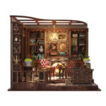 Miniatur‑Häuschen „Linkes Ufer Leseraum“ – DIY‑Bastelset für Bastelfans