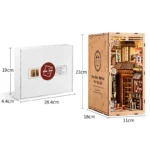 Japanische Gassen-Miniatur mit Katze DIY Book Nook