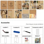 Japanische Gassen-Miniatur mit Katze DIY Book Nook