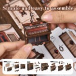 Dream Opera House DIY Book Nook beim Zusammenbauen mit Miniaturteilen und Anleitung