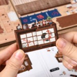 Japanischer Izakaya Book Nook DIY-Aufbau mit Holzteilen, Anleitung und handgefertigten Miniaturdetails